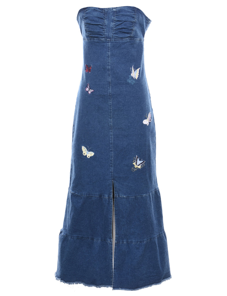 Strapless Denim Dress - XS