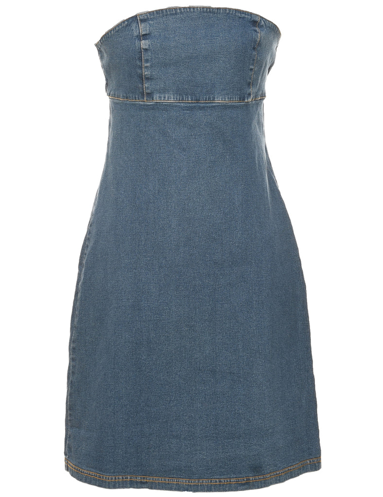 Strapless Denim Dress - S