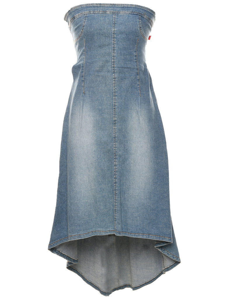 Strapless Denim Y2K Dress - S