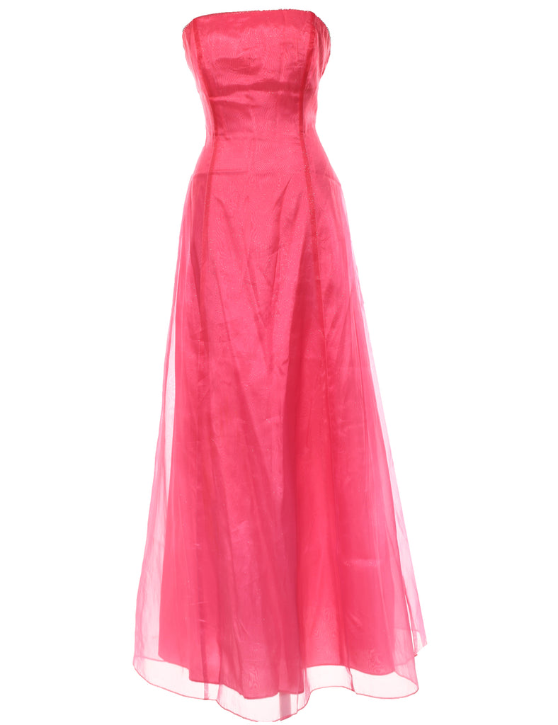 Strapless Evening Dress - M