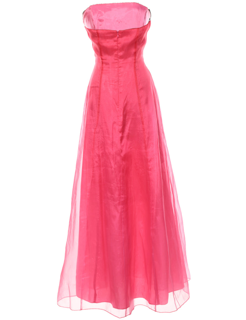 Strapless Evening Dress - M