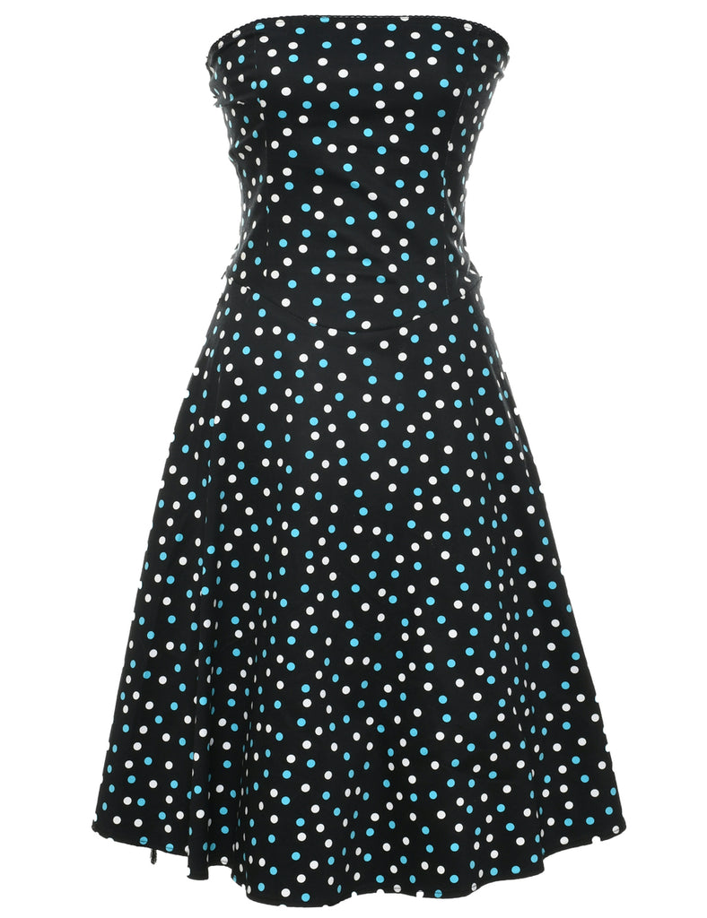 Strapless Polka Dot Dress - XS