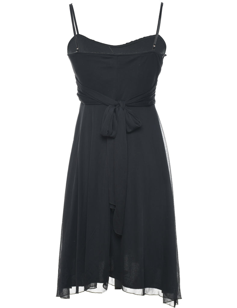 Strappy Black Y2K Evening Dress  - M
