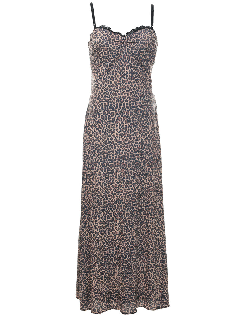 Strappy Leopard Print Dress - S