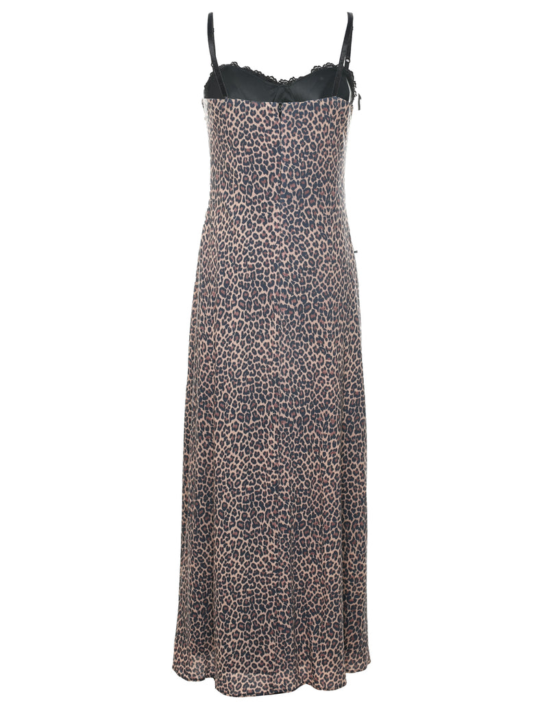 Strappy Leopard Print Dress - S