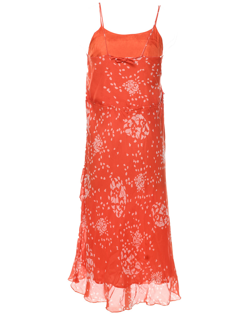 Strappy Orange Dress - S