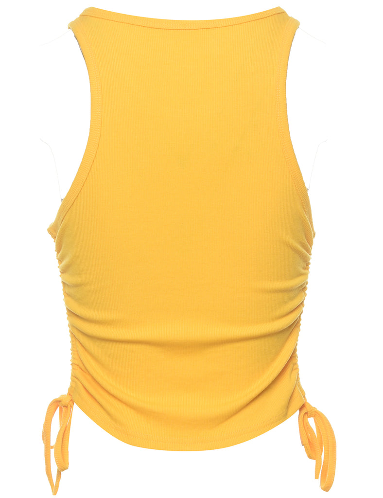 Strechy Yellow Cropped Top - XS