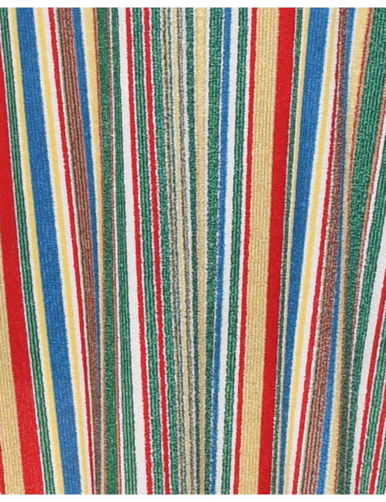 Striped 1970s Dress - M