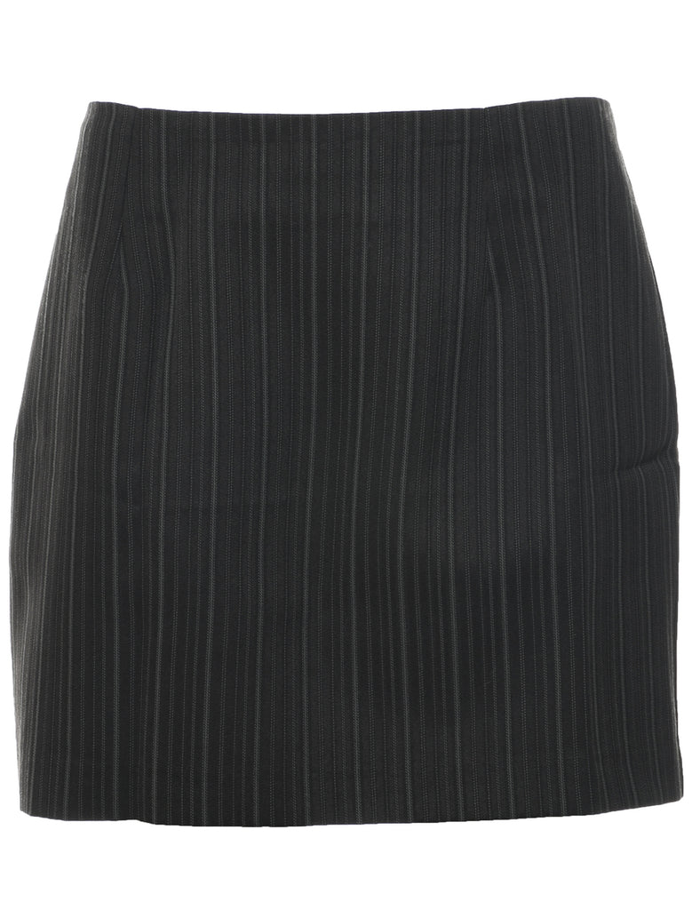 Striped A-line Skirt - M