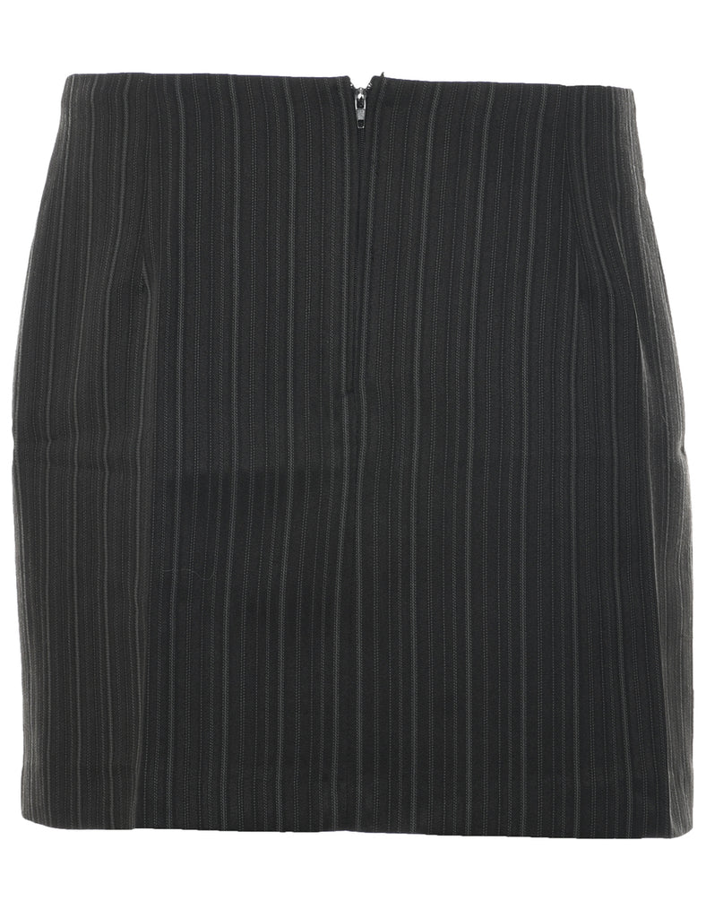 Striped A-line Skirt - M