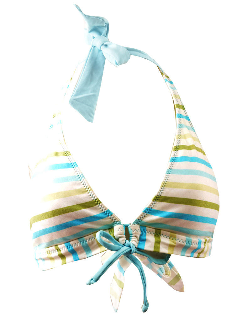 Striped Bikini Top - M