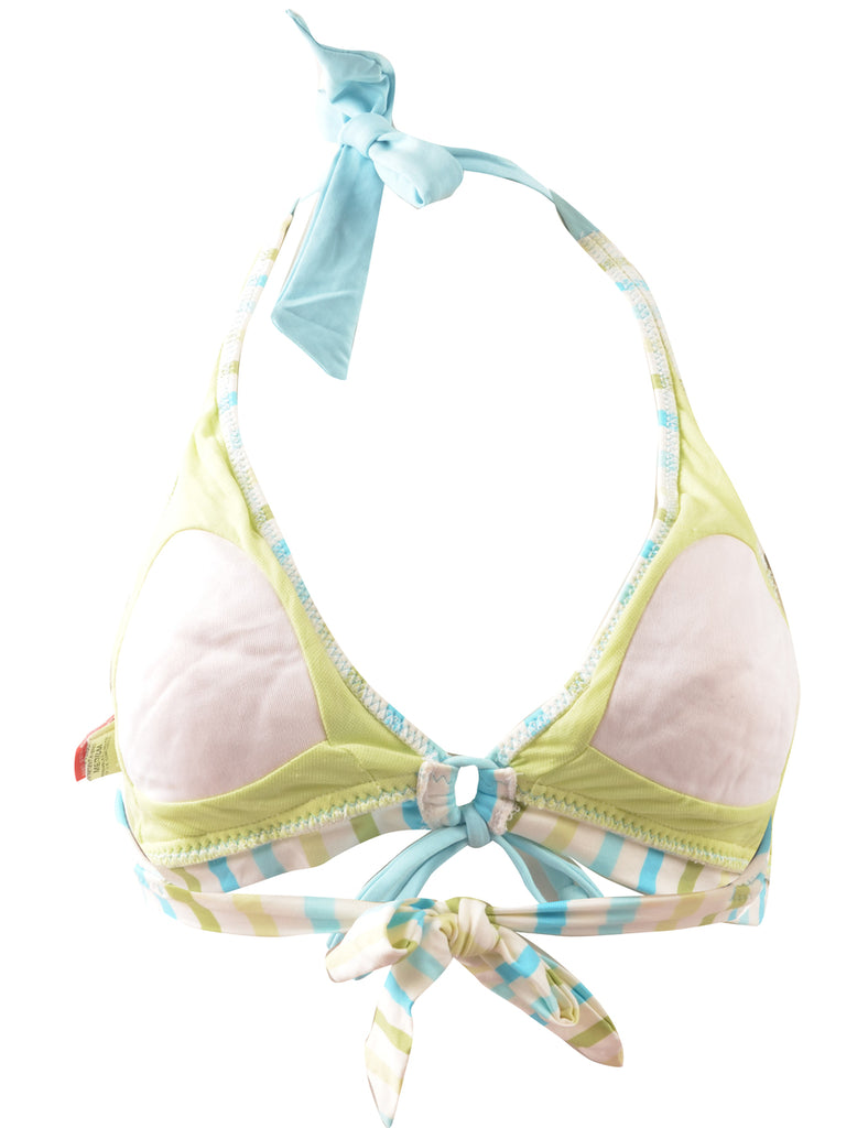 Striped Bikini Top - M
