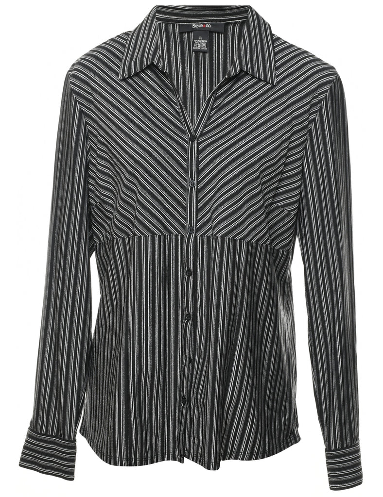 Striped Black Shirt - XL