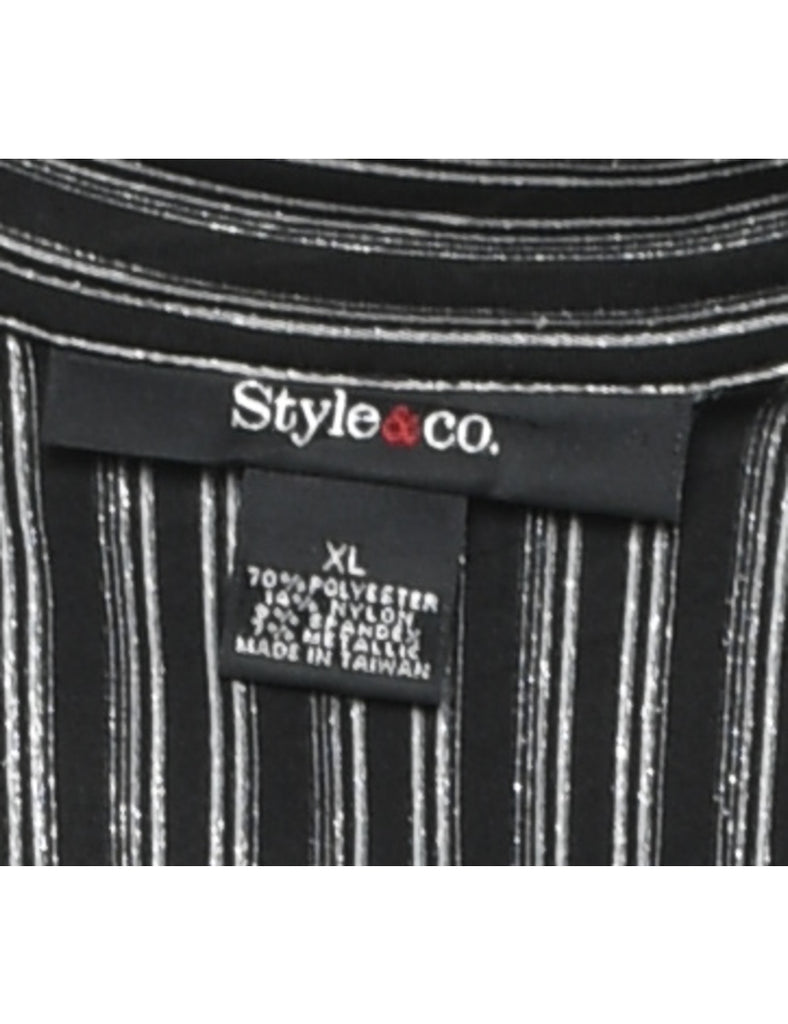 Striped Black Shirt - XL