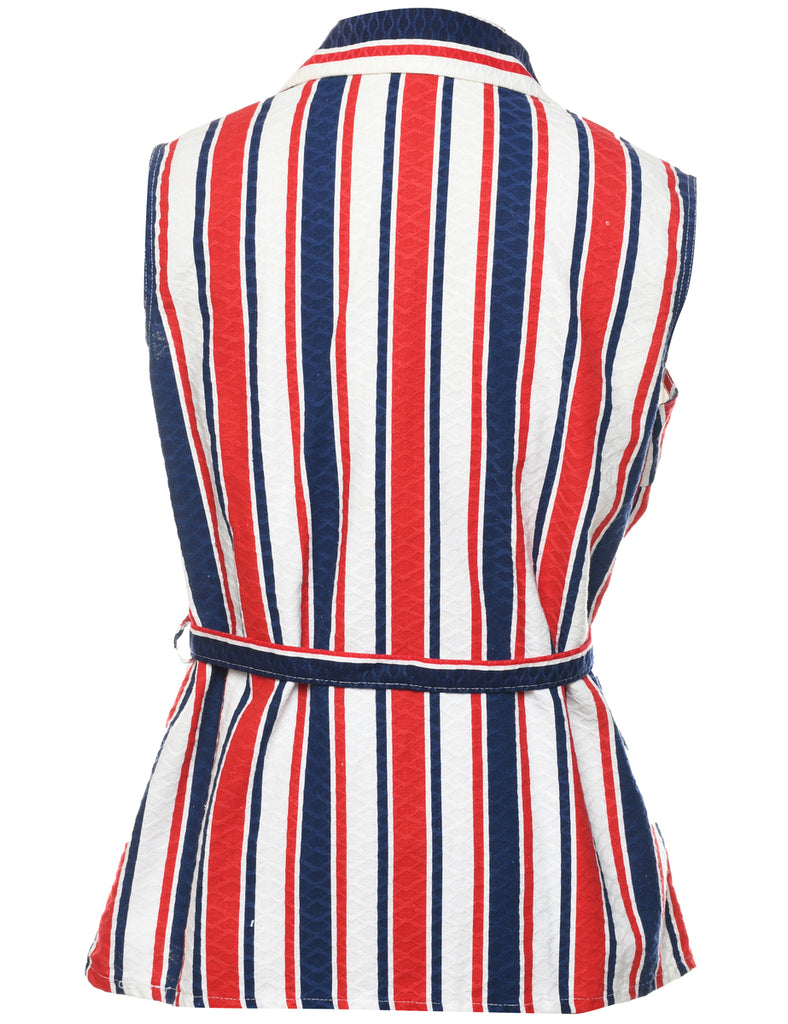 Striped Blouse - L