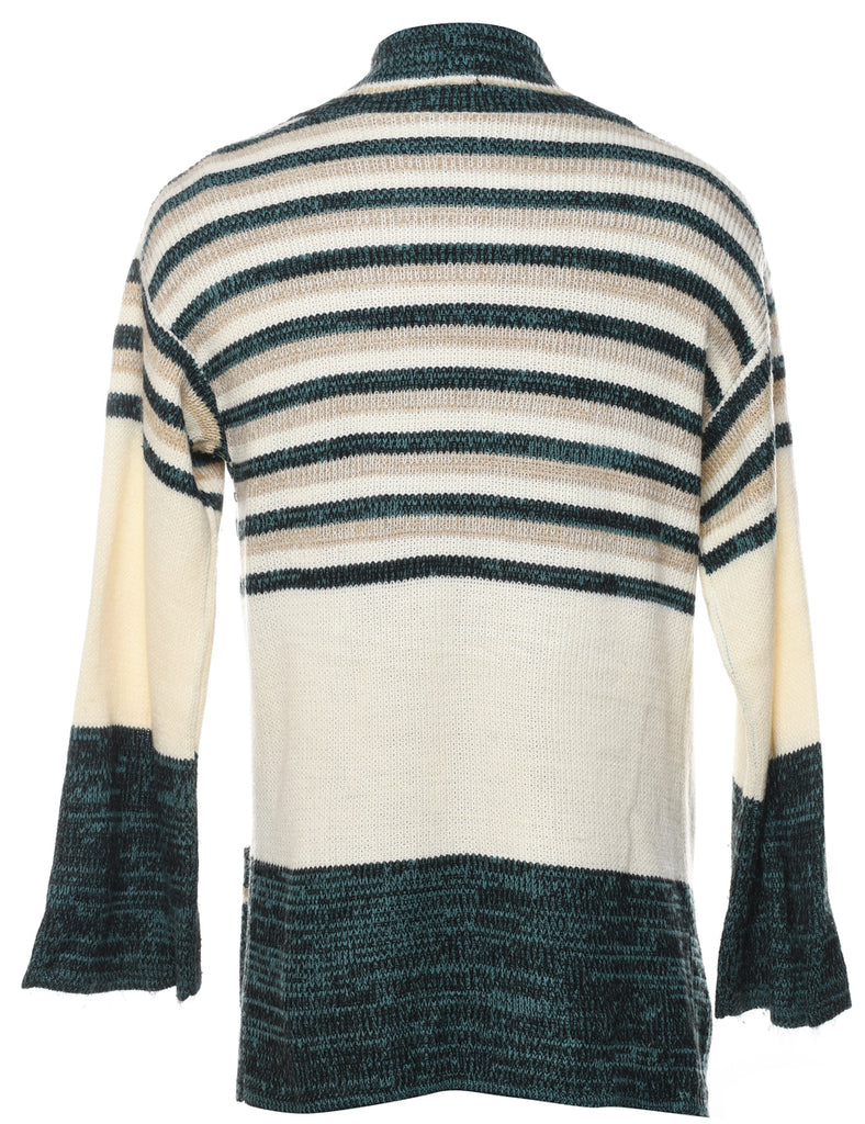 Striped Cardigan - L