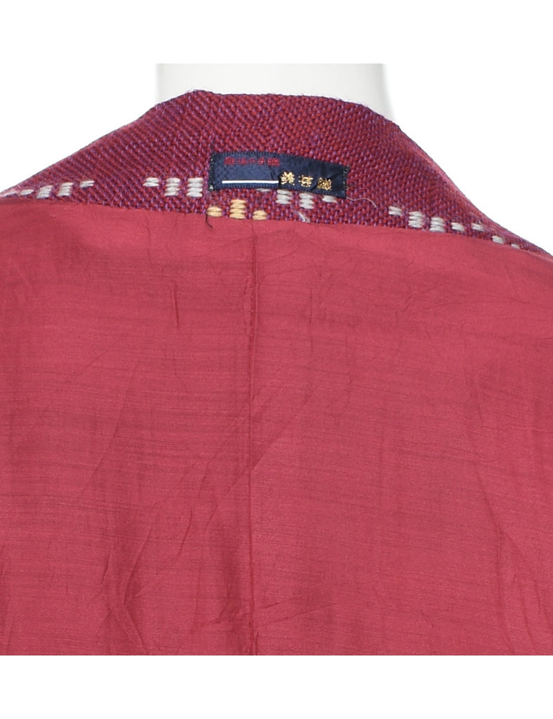 Striped Cropped Kimono - M