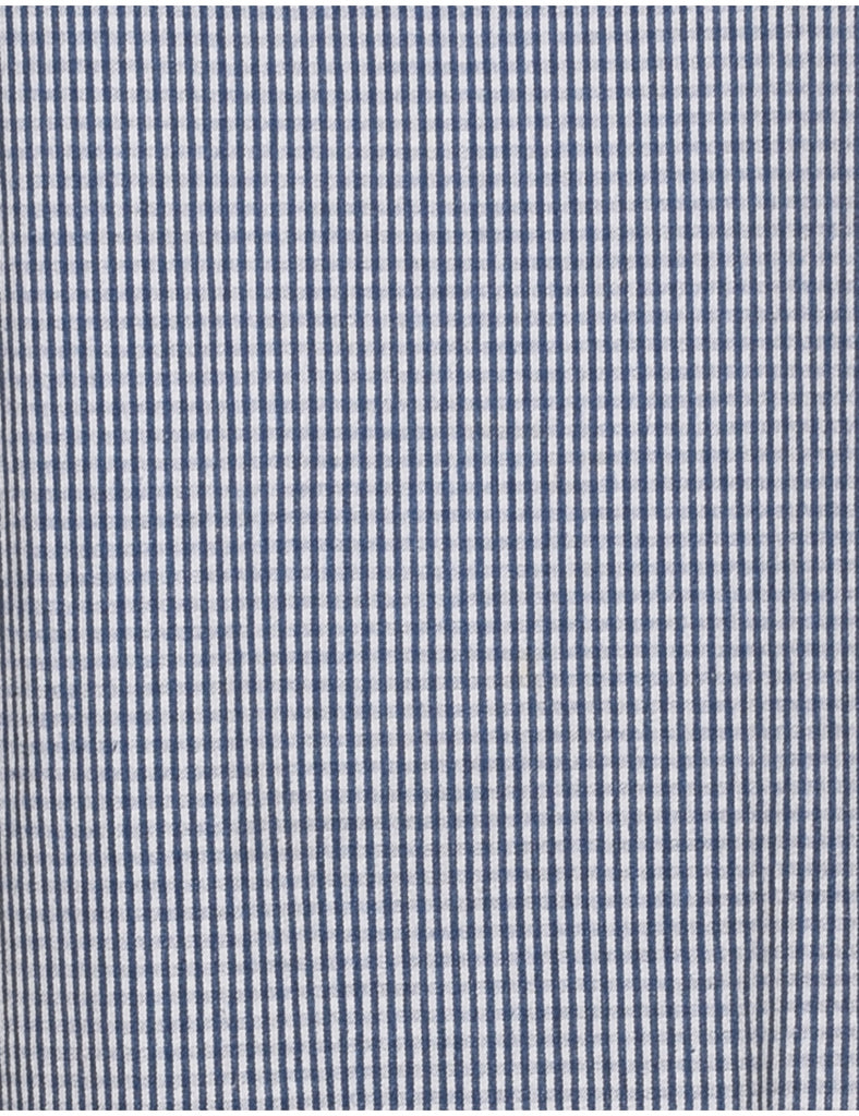 Striped Denim Dress - M