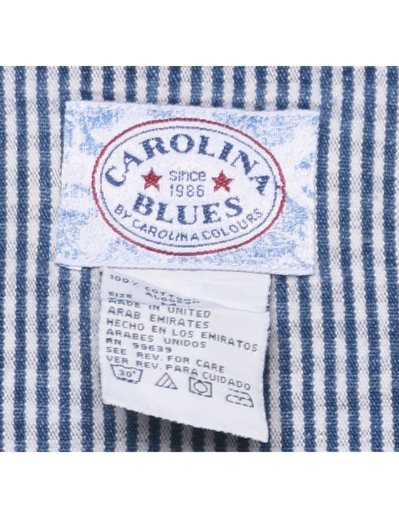 Striped Denim Dress - M