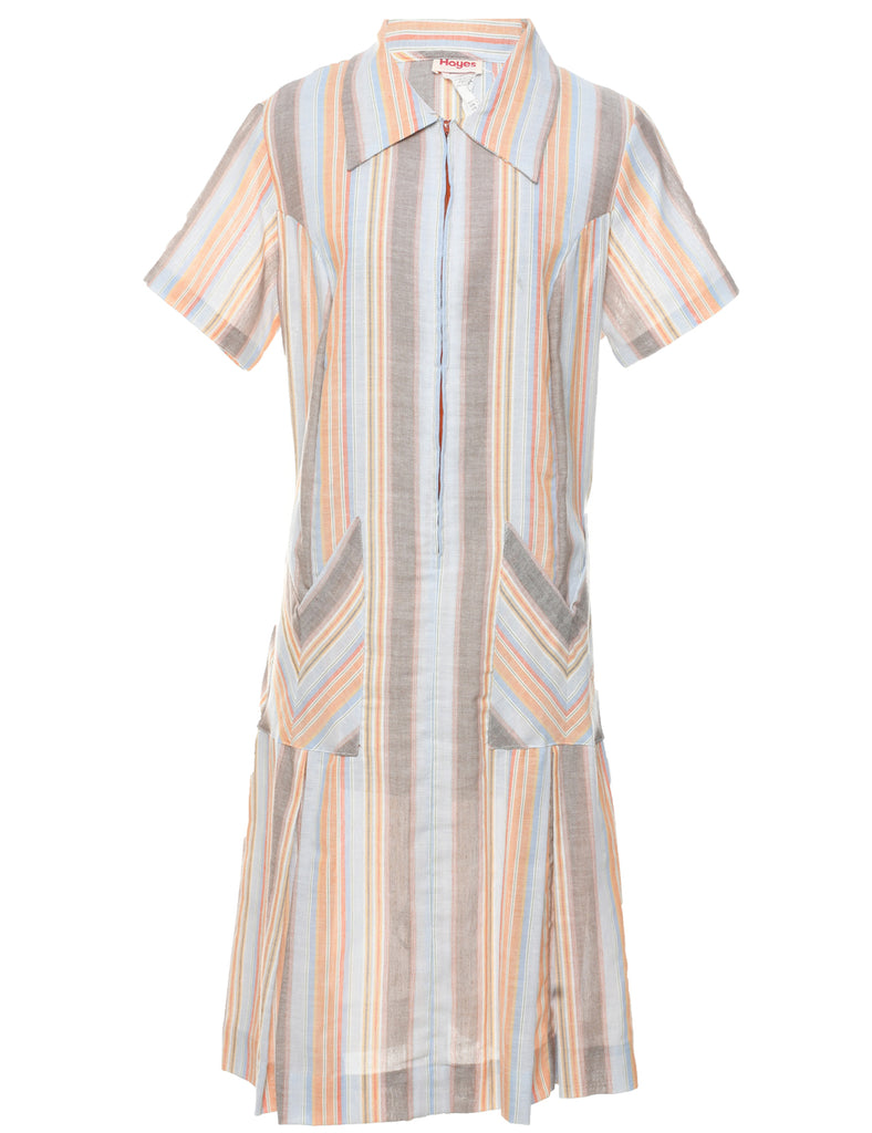 Striped Dress - L