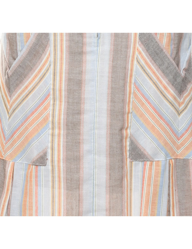 Striped Dress - L