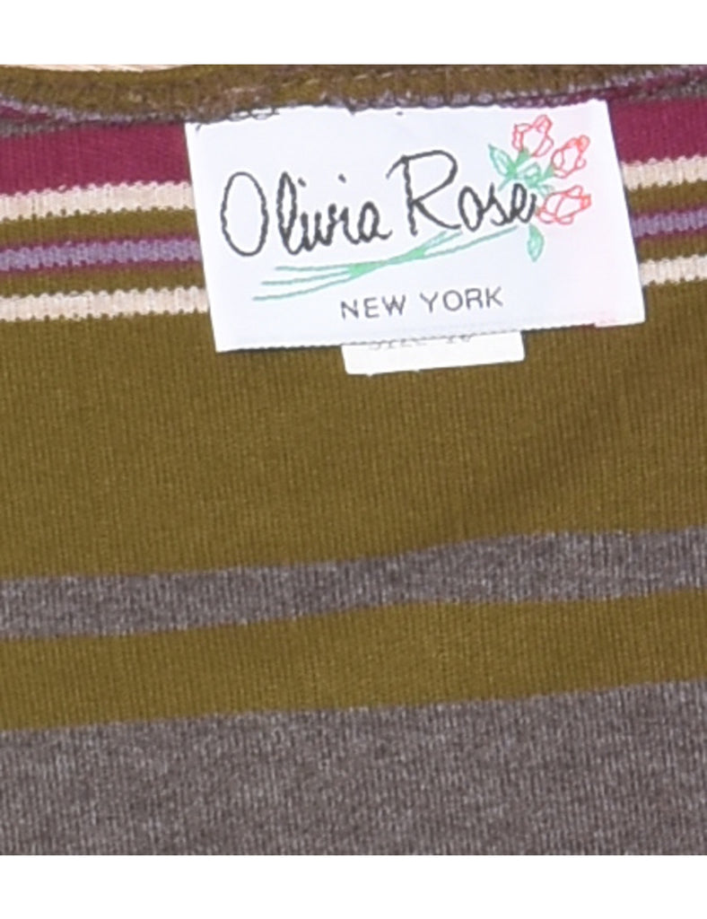 Striped Dress - M