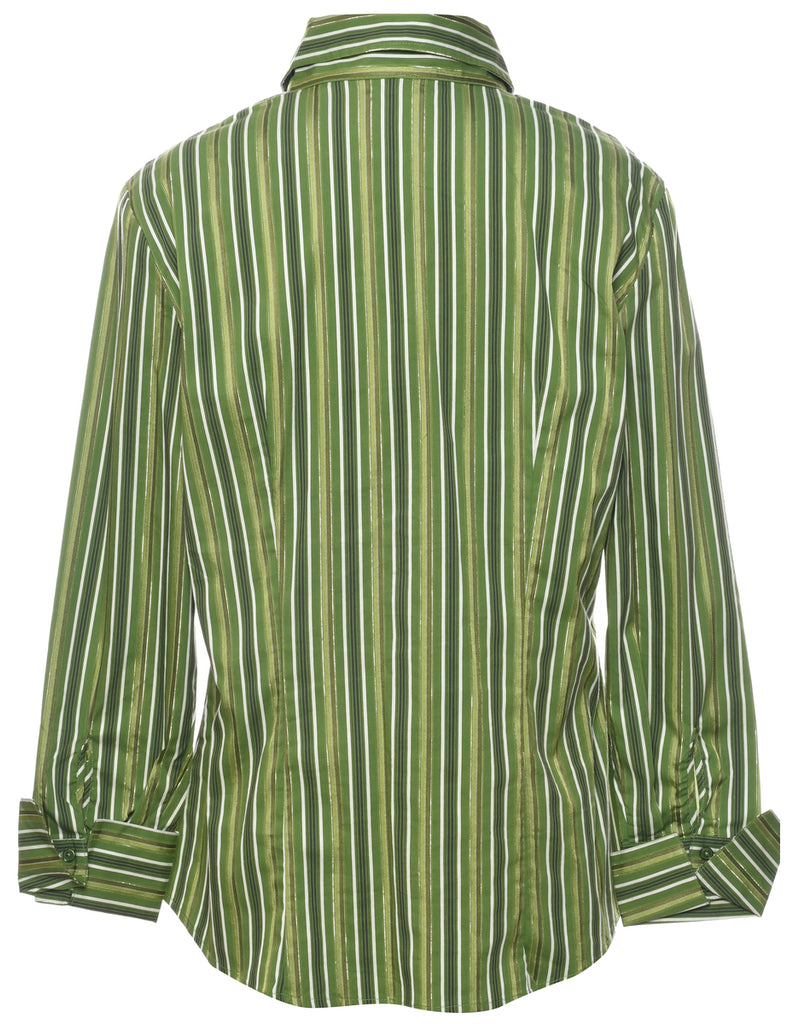 Striped Evening Blouse - L
