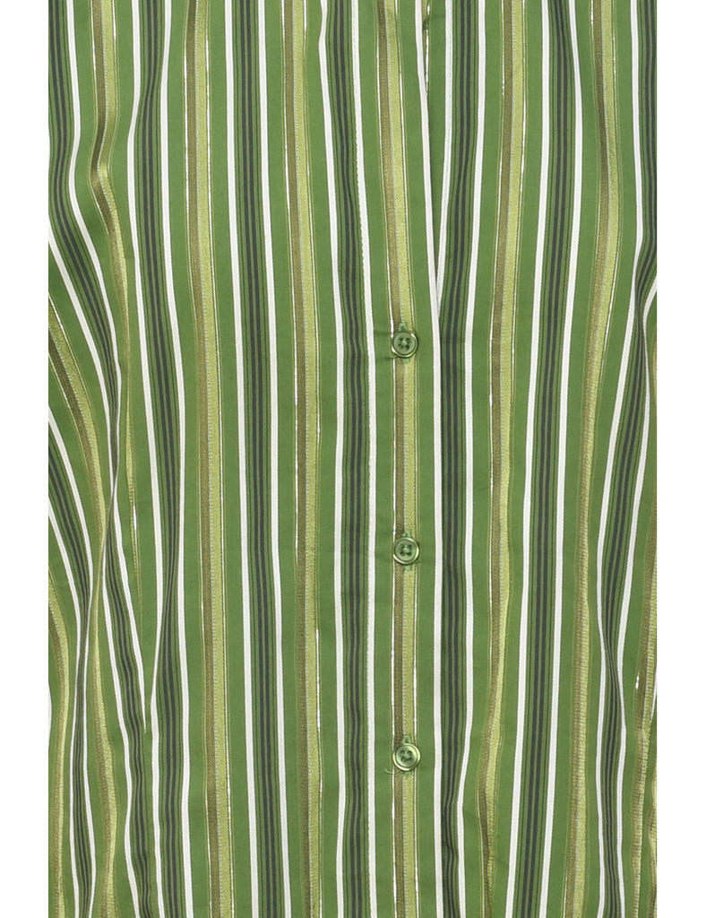 Striped Evening Blouse - L