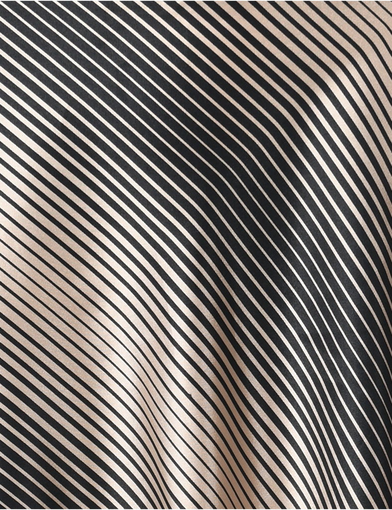 Striped Flared Skirt - M