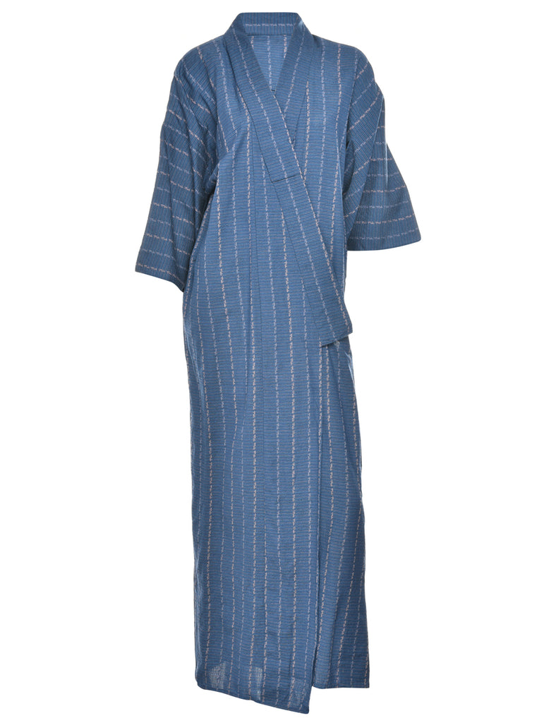 Striped Full Length Kimono - L