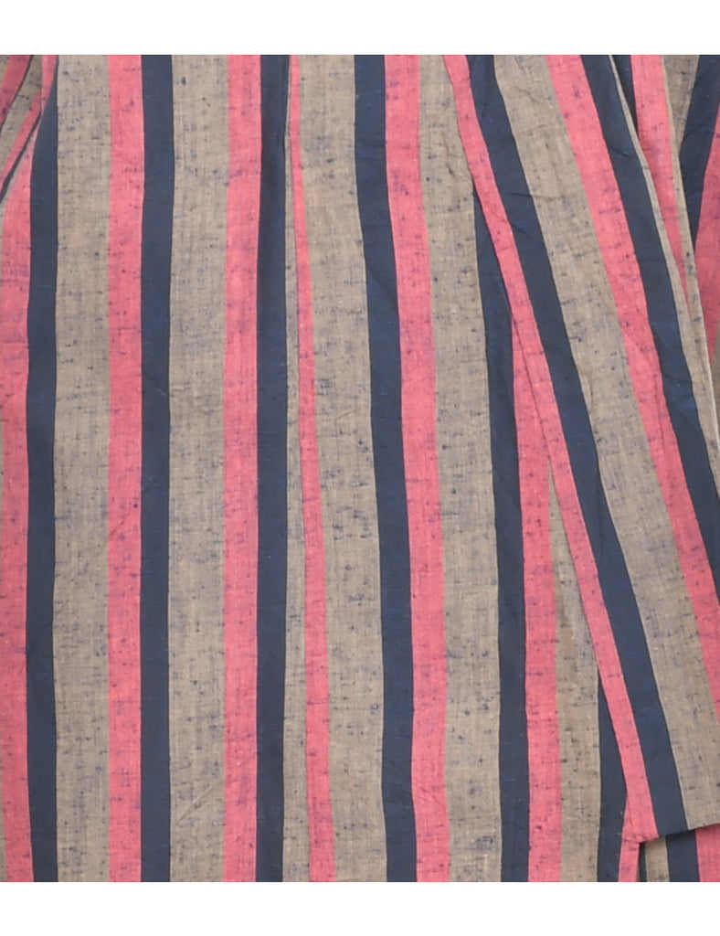 Striped Full Length Kimono - L