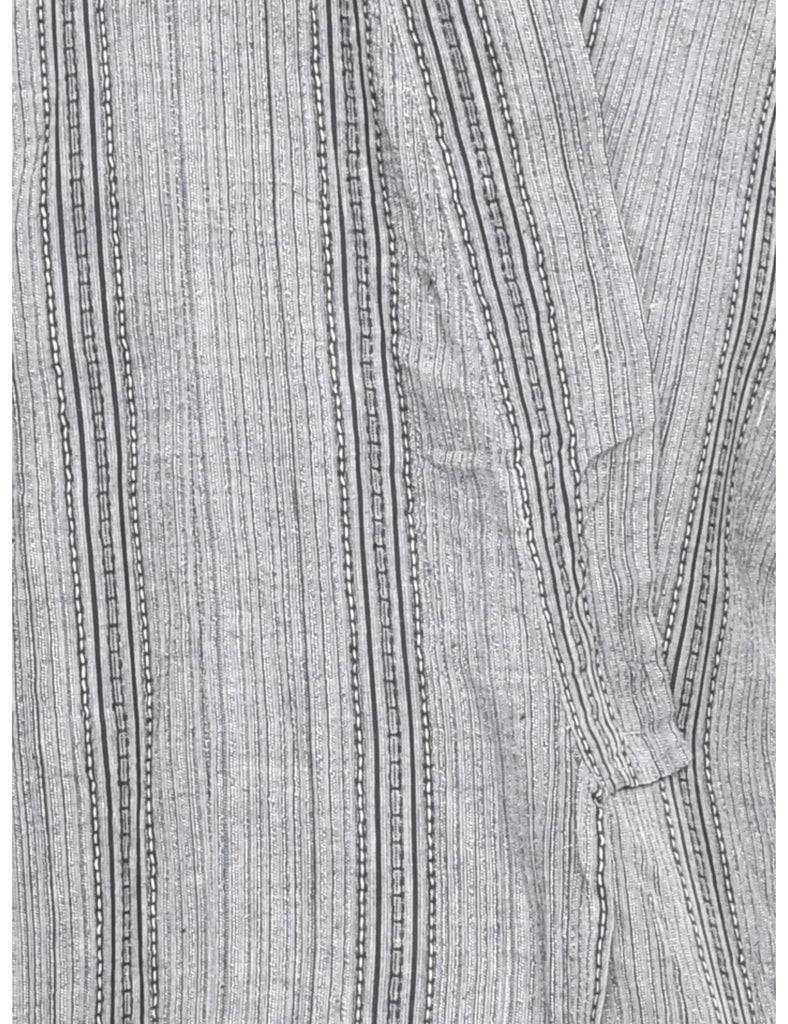 Striped Full Length Kimono - L
