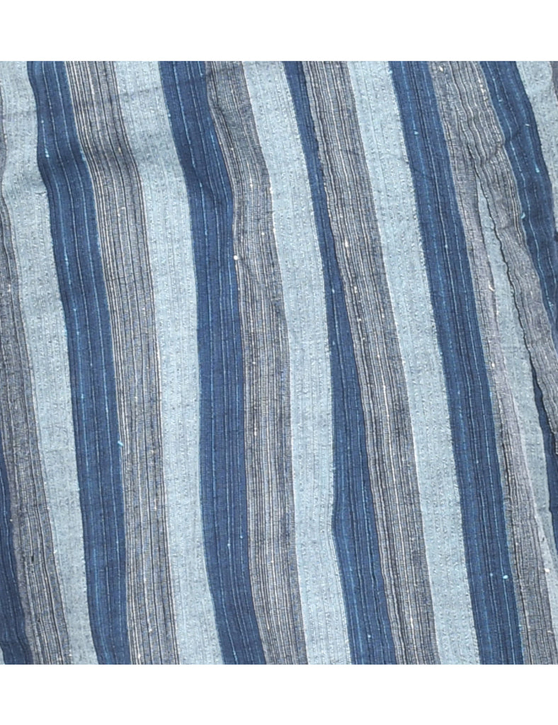 Striped Full Length Kimono - L
