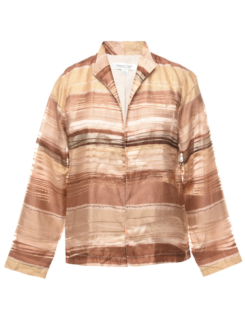 Striped Gold & Bronze Jacket - M