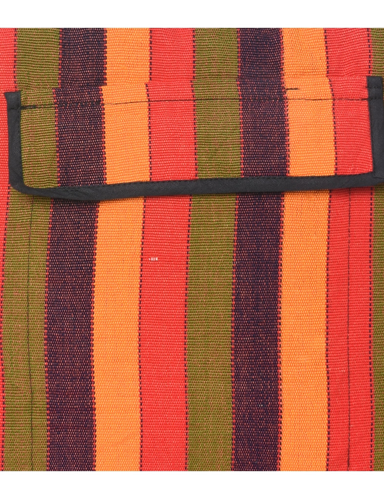 Striped Hobo Bag - M