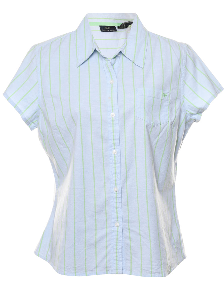 Striped Light Blue Shirt - L