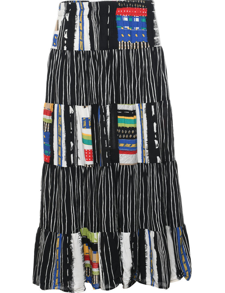 Striped Maxi Skirt - S