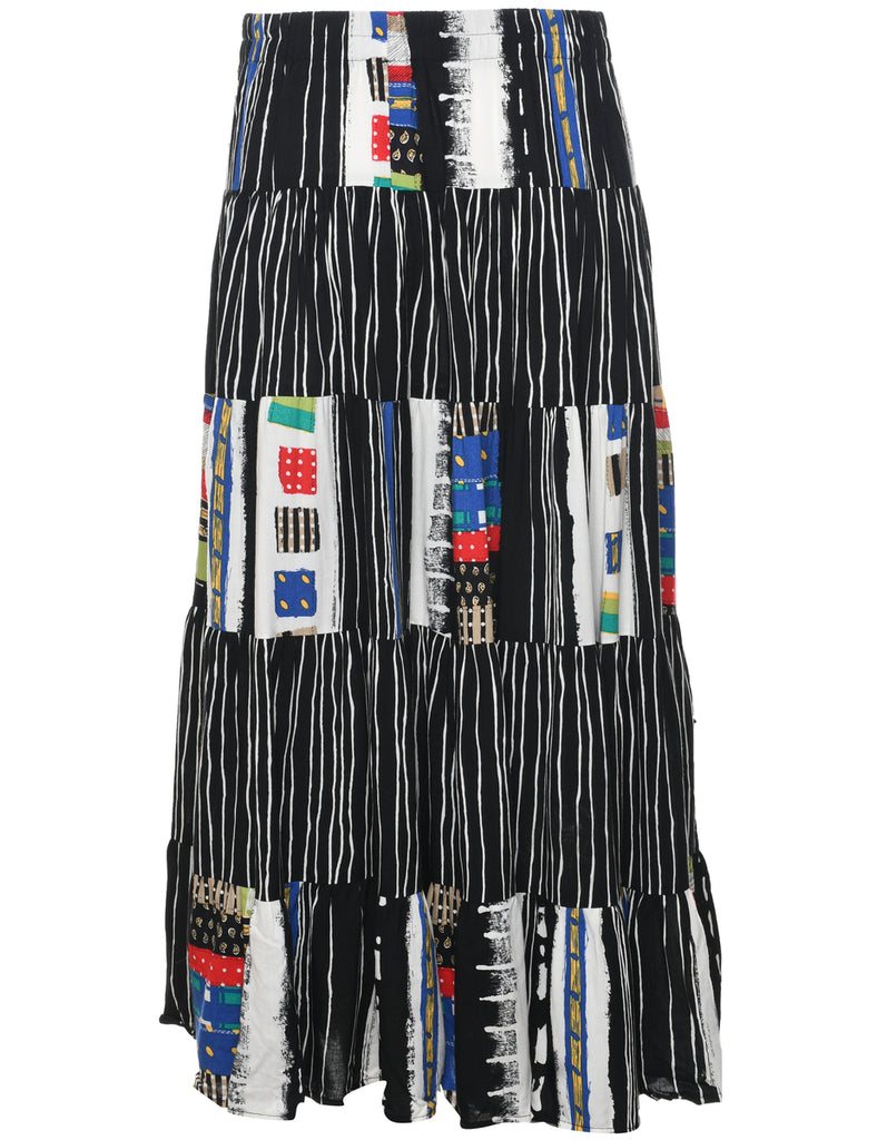 Striped Maxi Skirt - S