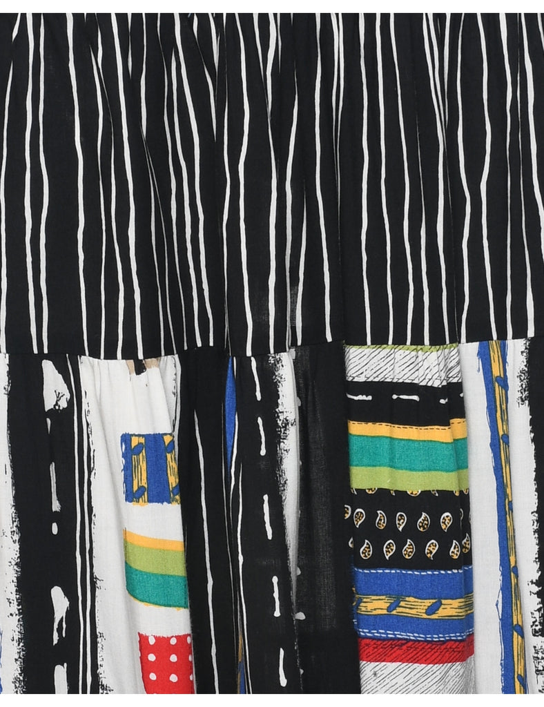 Striped Maxi Skirt - S