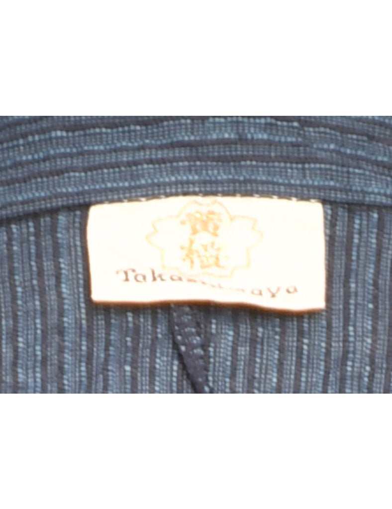 Striped Midi Length Kimono - L