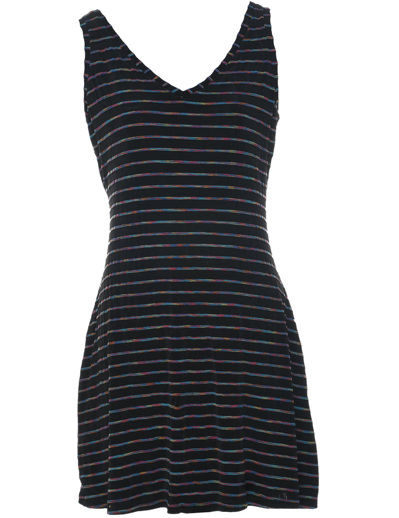 Striped Mini Dress - M