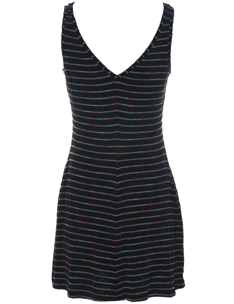 Striped Mini Dress - M