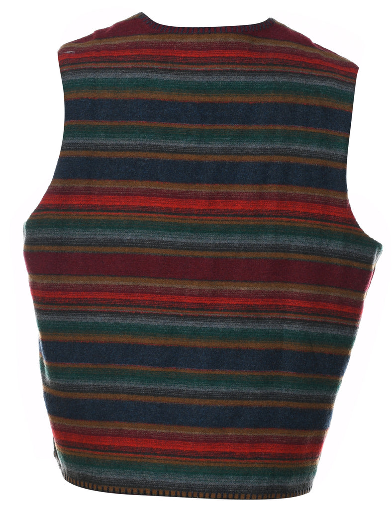 Striped Multi-Colour Waistcoat - L