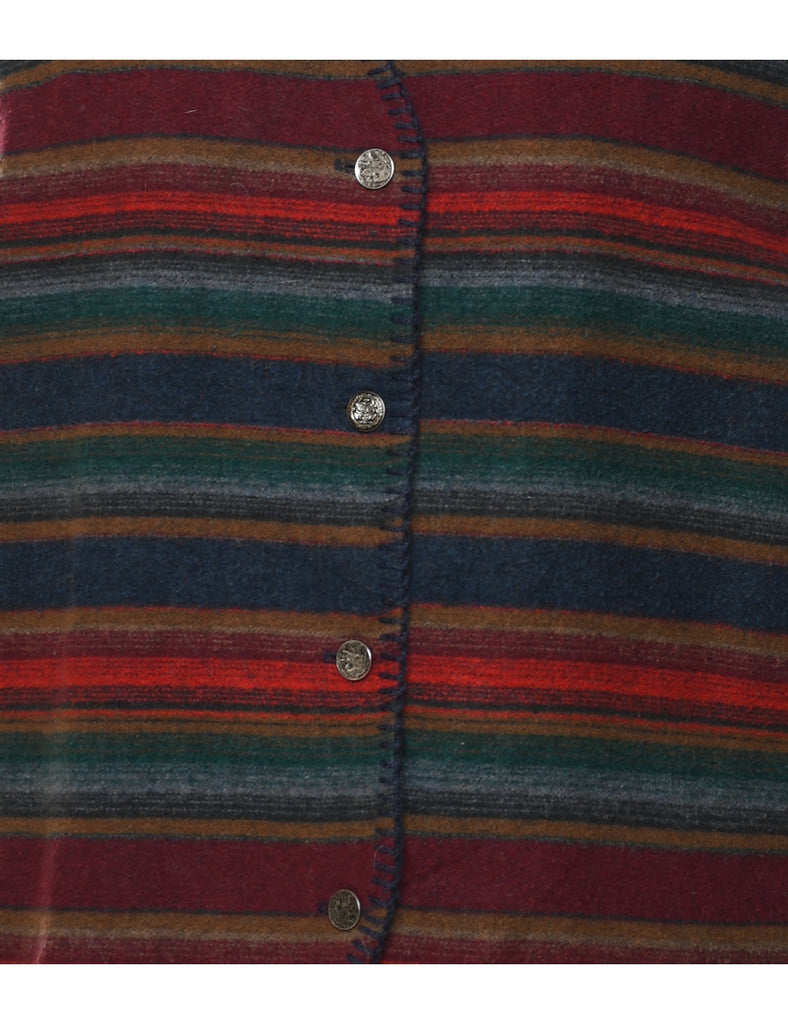 Striped Multi-Colour Waistcoat - L
