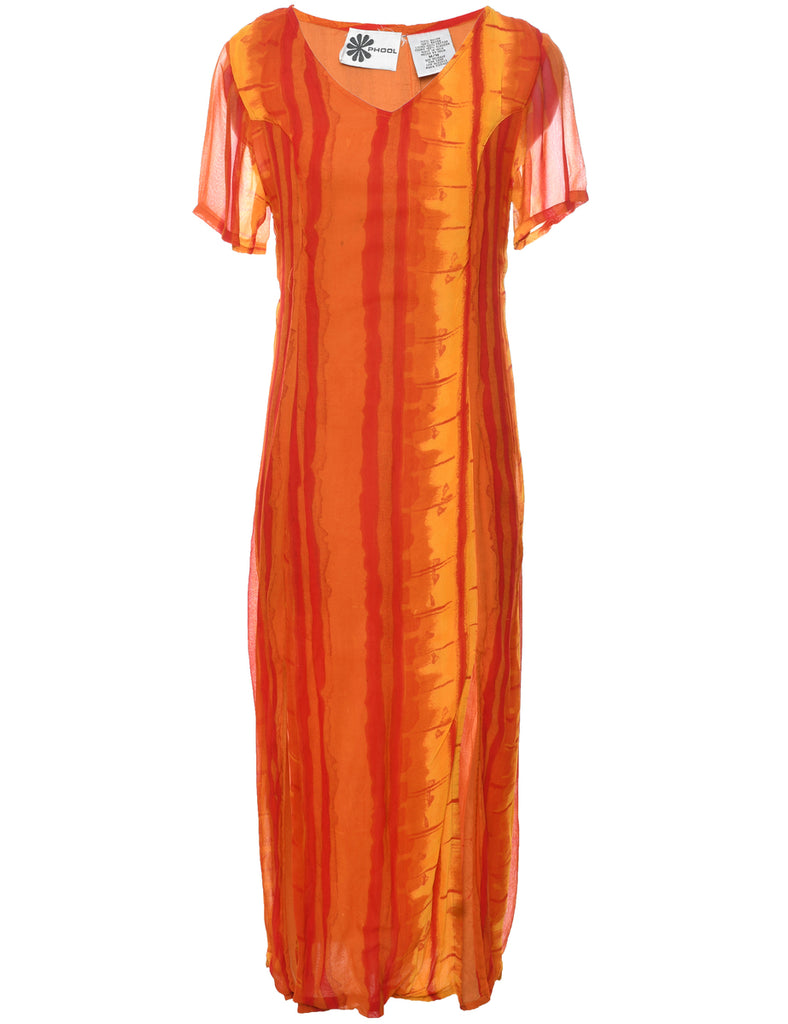 Striped Pattern Dress - M