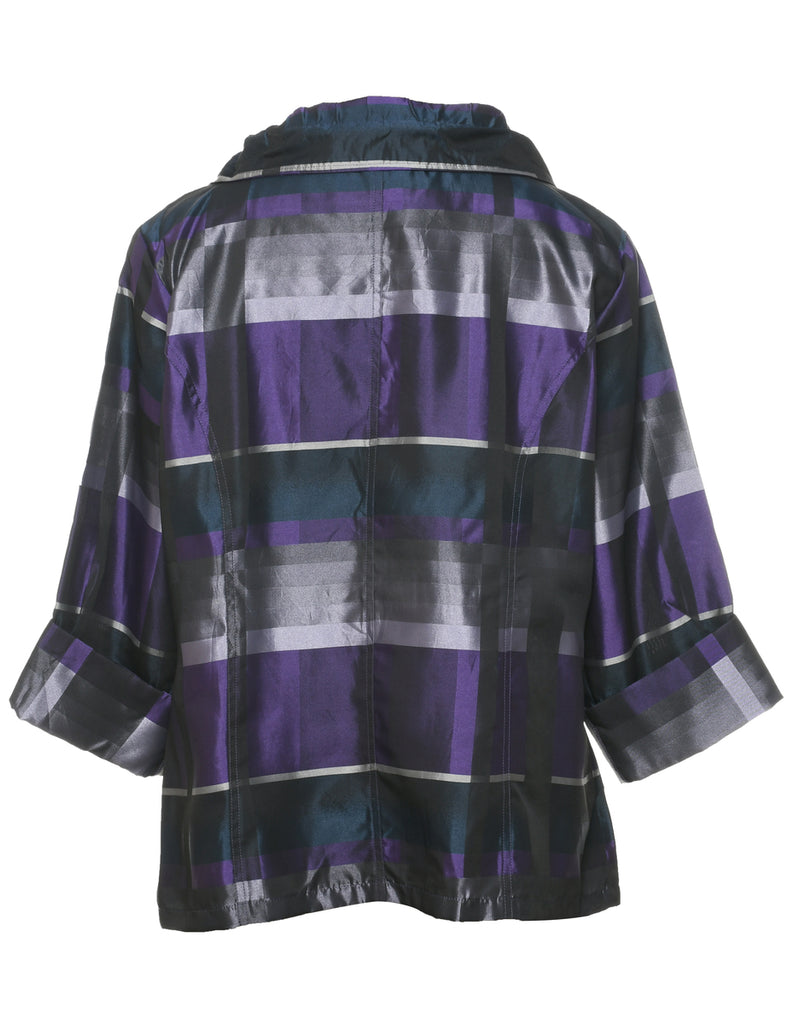 Striped Pattern Jacket - L