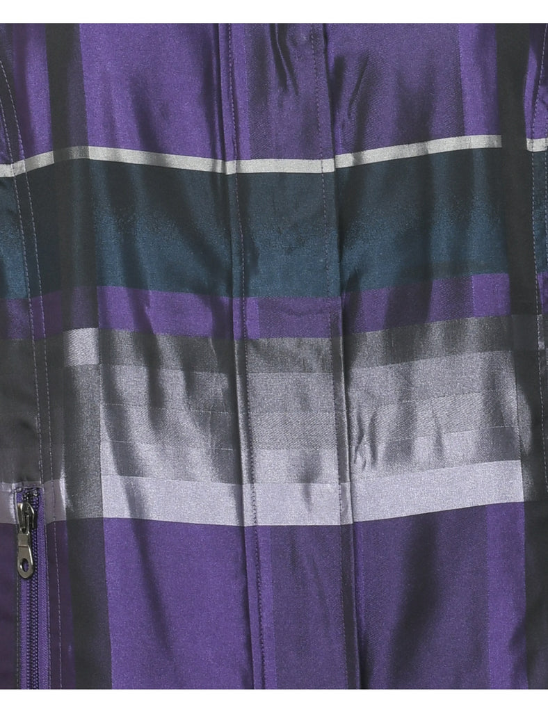 Striped Pattern Jacket - L