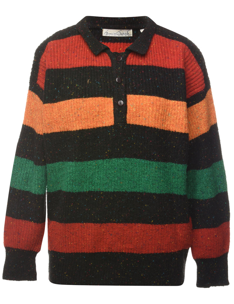 Striped Pattern Jumper - S