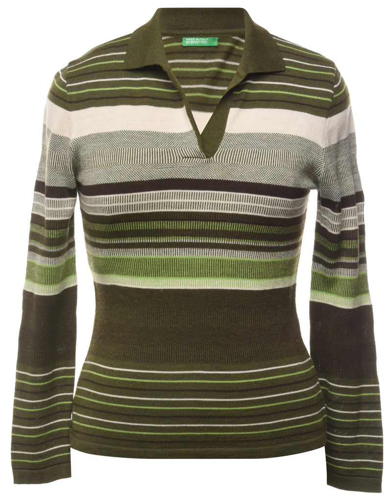Striped Pattern Jumper - M