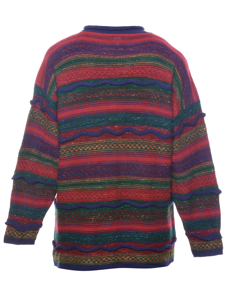 Striped Pattern Jumper - L